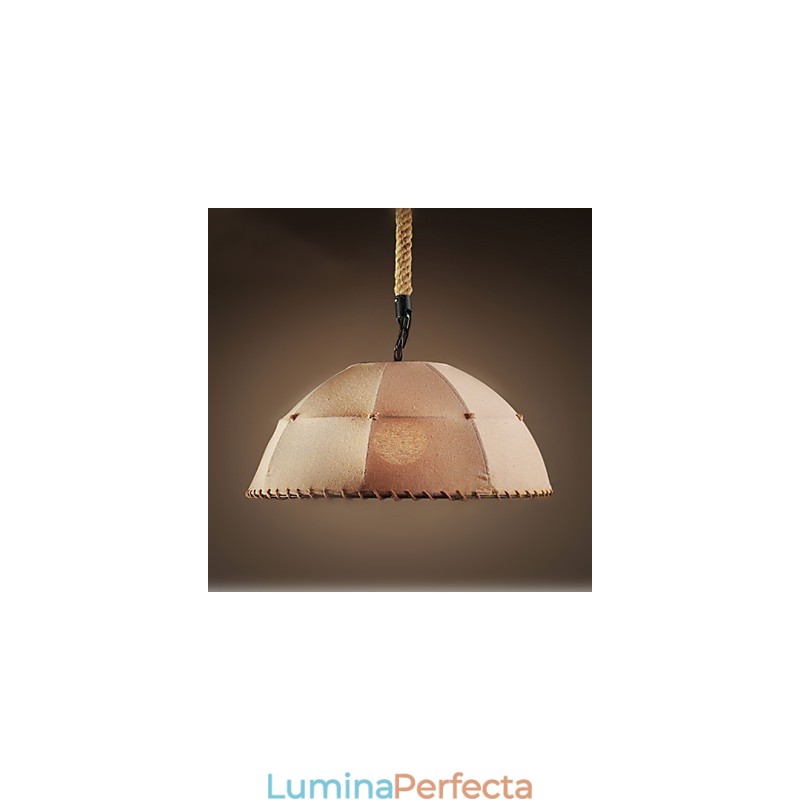 Contracted Nordic Vintage Lenjerie de cânepă frânghie American Country Droplight Lampă