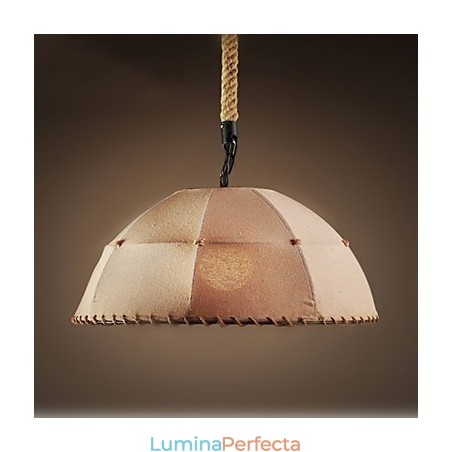 Contracted Nordic Vintage Lenjerie de cânepă frânghie American Country Droplight Lampă