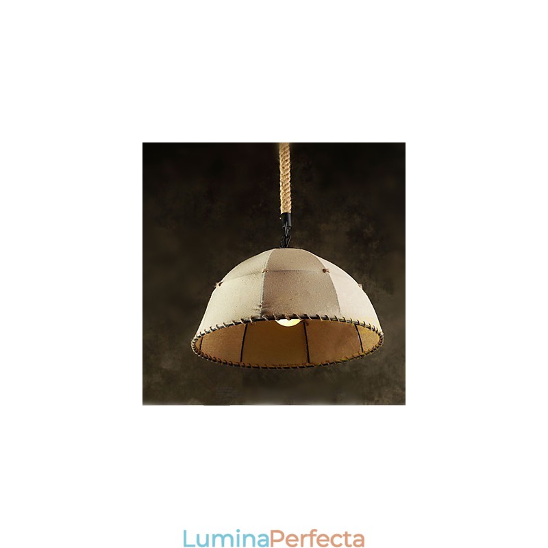 Contracted Nordic Vintage Lenjerie de cânepă frânghie American Country Droplight Lampă