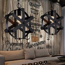 Candelabru decorativ rotund industrial stil vintage