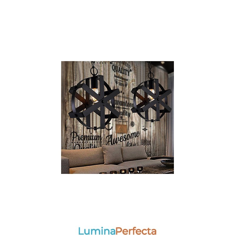 Candelabru decorativ rotund industrial stil vintage