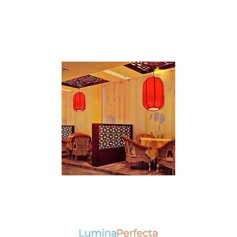 Archaize Piele de oaie Red Lanterns Verandă Droplight Lampă Lumină