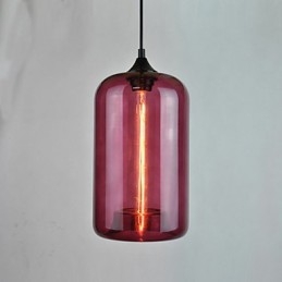 Pandantiv cu design Bottle 1 lumină cu abajur transparent