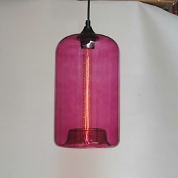 Pandantiv cu design Bottle 1 lumină cu abajur transparent