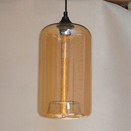 Pandantiv cu design Bottle 1 lumină cu abajur transparent