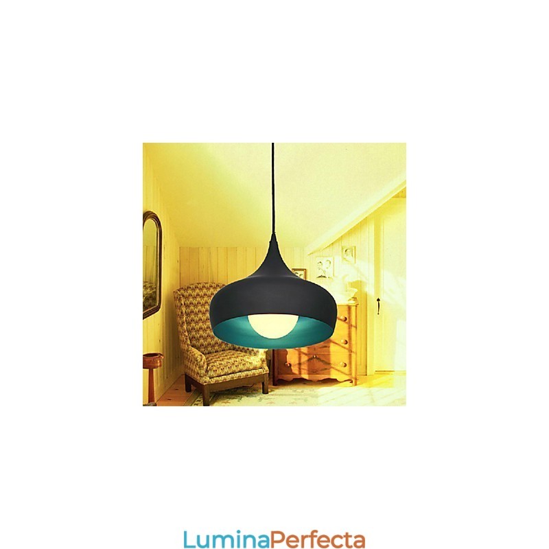 Lampă suspendată cu pictură modernă contemporană retro bol mini stil