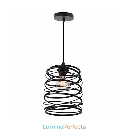 Rustic Lodge Retro Country Mini Stil Pictură Metal Pendant Lampă Garaj