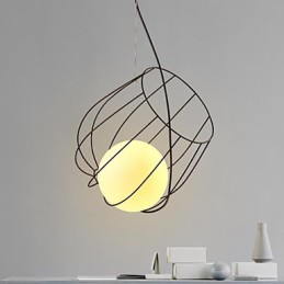 Lampă suspendată din metal de designeri retro