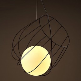 Lampă suspendată din metal de designeri retro