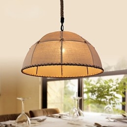35CM Loft Industrial Wind Straightforward Linen American Country Creative Arts Lampă Droplight