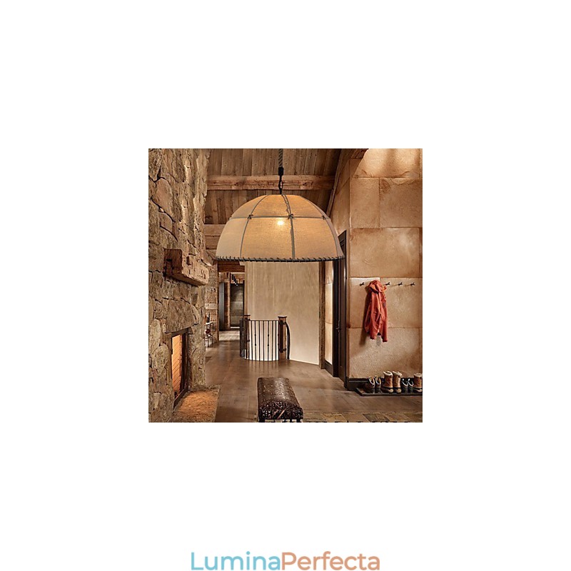35CM Loft Industrial Wind Straightforward Linen American Country Creative Arts Lampă Droplight