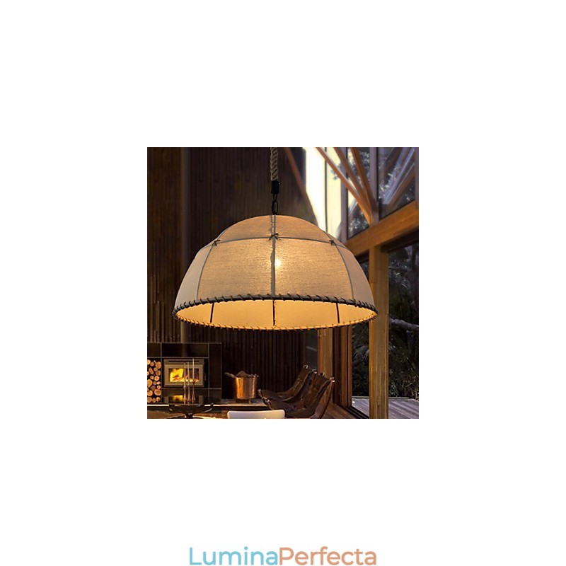 35CM Loft Industrial Wind Straightforward Linen American Country Creative Arts Lampă Droplight