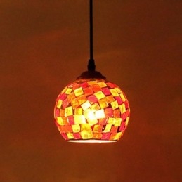 Lampă suspendată din metal cu pictură modernă contemporană