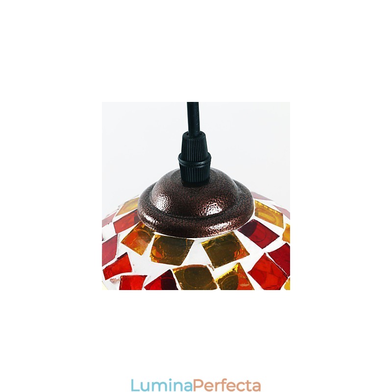 Lampă suspendată din metal cu pictură modernă contemporană