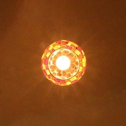 Lampă suspendată din metal cu pictură modernă contemporană