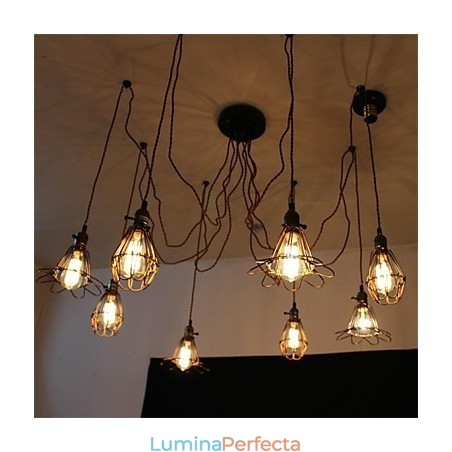 Pandantiv flori de frumusețe retro cu 8 capete american country