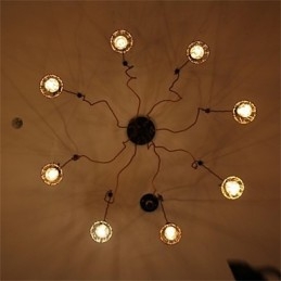 Pandantiv flori de frumusețe retro cu 8 capete american country