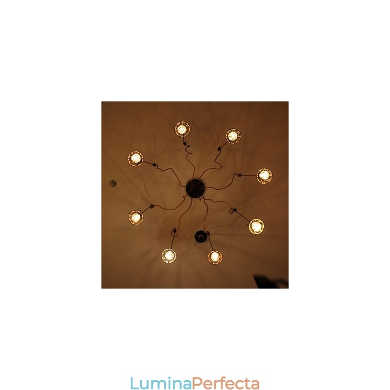 Pandantiv flori de frumusețe retro cu 8 capete american country