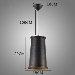 Lampă suspendată din metal de designeri retro