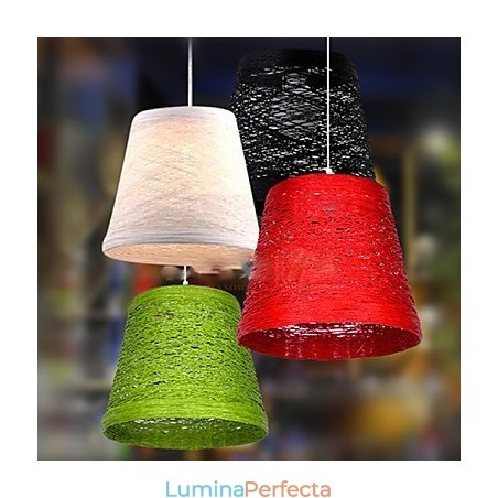 Lampă modernă din ratan, cu un singur cap, țesut cu artă Cany Lampă modernă din ratan, cu un singur cap, țesut cu artă Cany