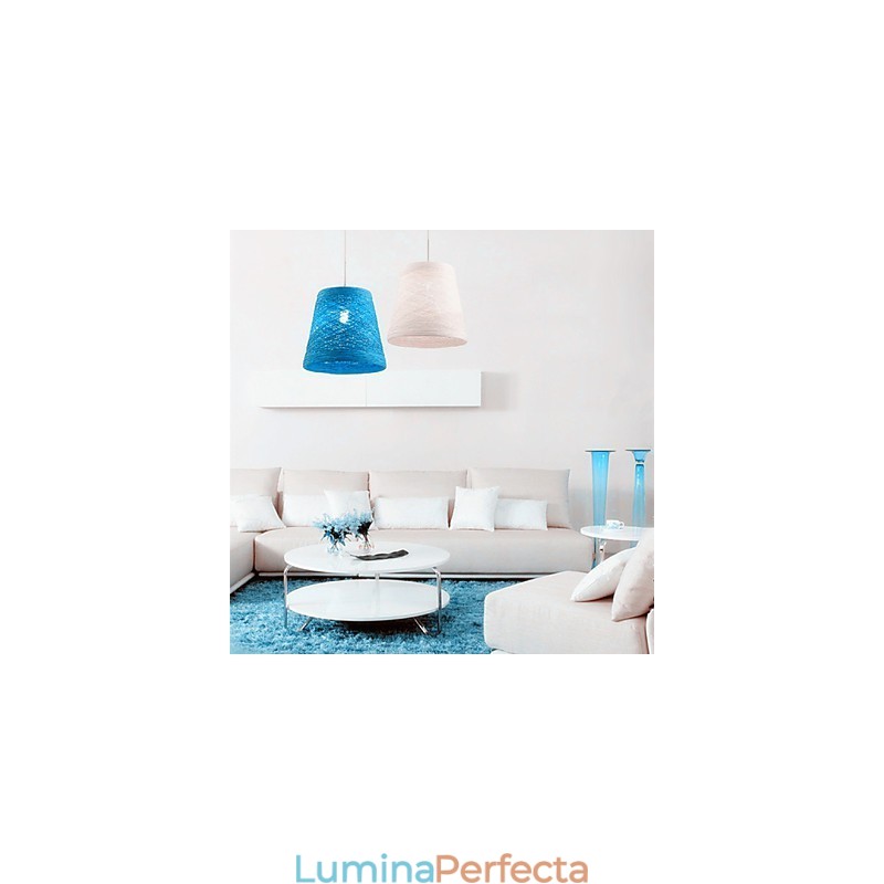 Lampă modernă din ratan, cu un singur cap, țesut cu artă Cany