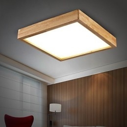 Lampă suspendată din lemn de bambus, modern, contemporan în stil rustic