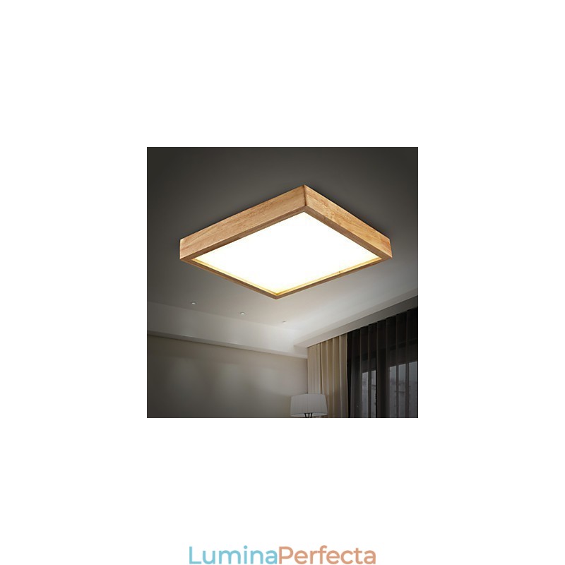 Lampă suspendată din lemn de bambus, modern, contemporan în stil rustic
