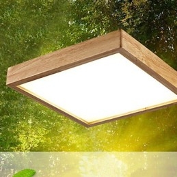 Lampă suspendată din lemn de bambus, modern, contemporan în stil rustic