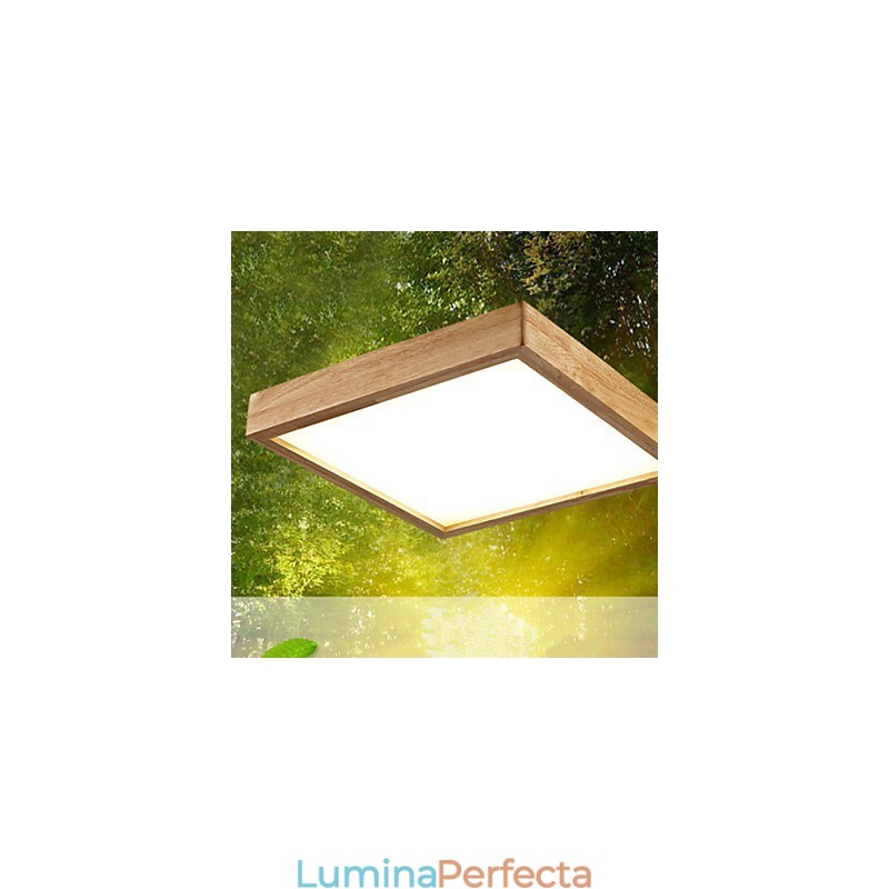Lampă suspendată din lemn de bambus, modern, contemporan în stil rustic