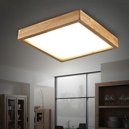 Lampă suspendată din lemn de bambus, modern, contemporan în stil rustic