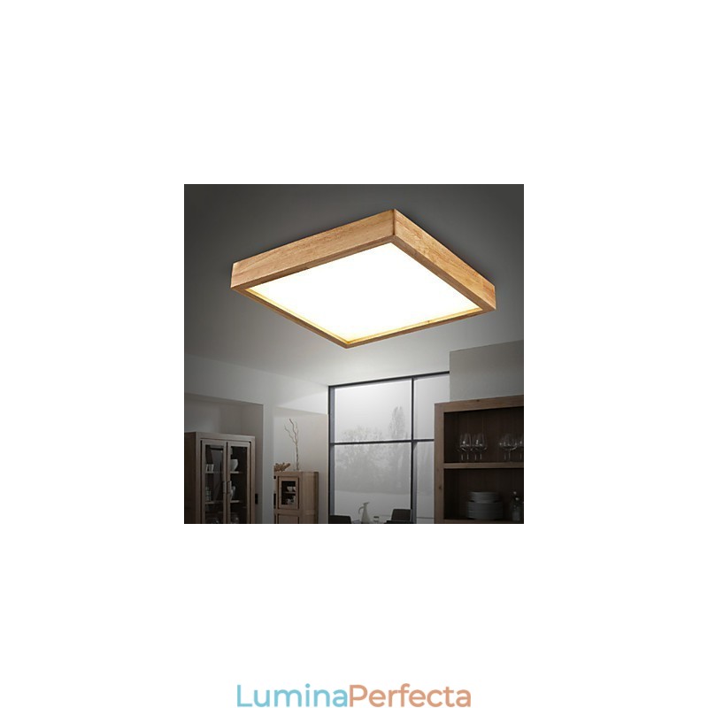 Lampă suspendată din lemn de bambus, modern, contemporan în stil rustic