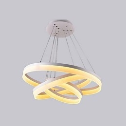 Ofertă fierbinte Lumină suspendată modernă acrilic de culoare albă 130W