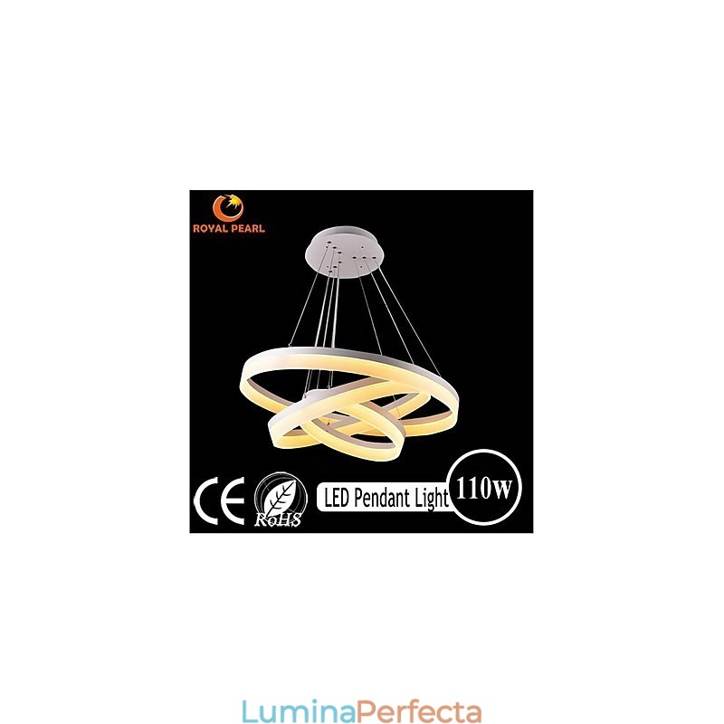 Ofertă fierbinte Lumină suspendată modernă acrilic de culoare albă 130W