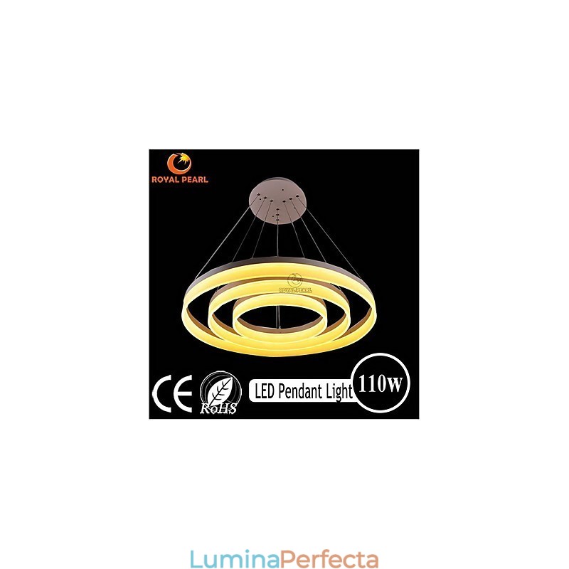 Ofertă fierbinte Lumină suspendată modernă acrilic de culoare albă 130W