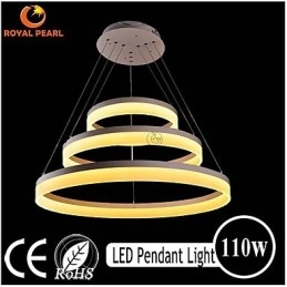 Ofertă fierbinte Lumină suspendată modernă acrilic de culoare albă 130W