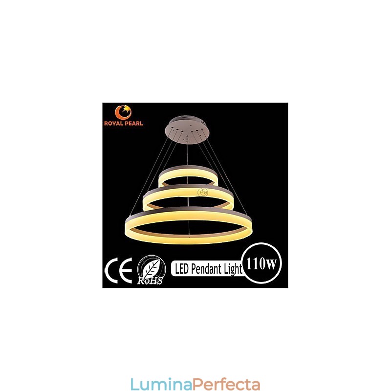 Ofertă fierbinte Lumină suspendată modernă acrilic de culoare albă 130W