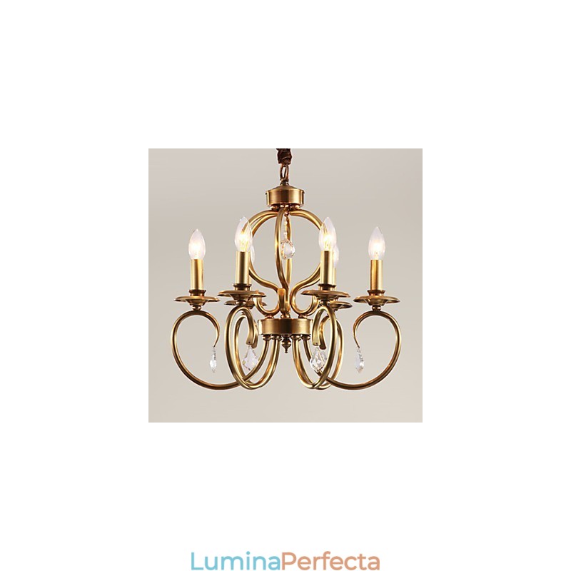 Candelabru suspendat stil mini tradițional clasic metal