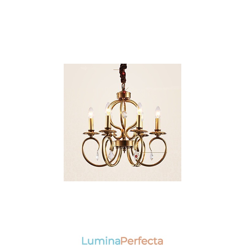 Candelabru suspendat stil mini tradițional clasic metal