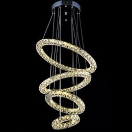 Crystal Ring Pendant Lampă Modern Tavan Candelabru Iluminat Lampă Corpuri cu