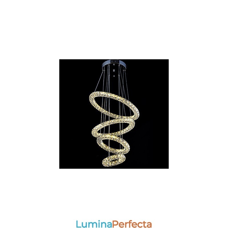 Crystal Ring Pendant Lampă Modern Tavan Candelabru Iluminat Lampă Corpuri cu