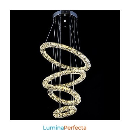 Crystal Ring Pendant Lampă Modern Tavan Candelabru Iluminat Lampă Corpuri cu Crystal Ring Pendant Lampă Modern Tavan Candelabru Iluminat Lampă Corpuri cu