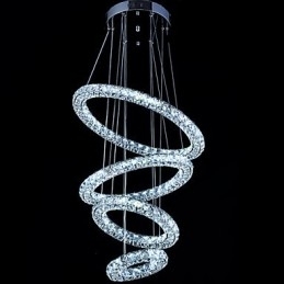Crystal Ring Pendant Lampă Modern Tavan Candelabru Iluminat Lampă Corpuri cu