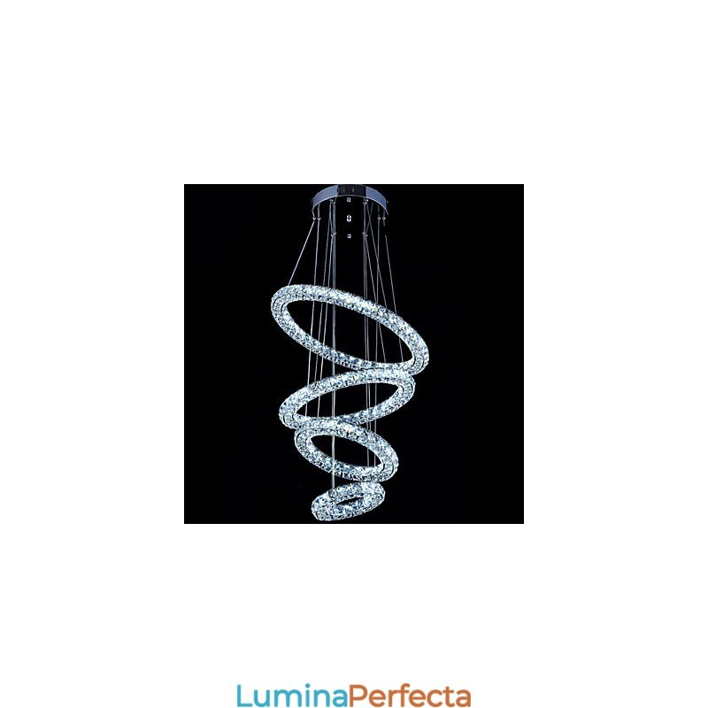 Crystal Ring Pendant Lampă Modern Tavan Candelabru Iluminat Lampă Corpuri cu