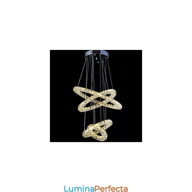 Crystal Ring Pendant Lampă Modern Tavan Candelabru Iluminat Lampă Corpuri cu