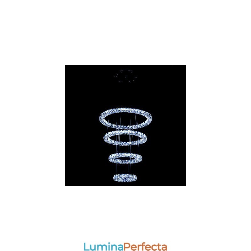 Crystal Ring Pendant Lampă Modern Tavan Candelabru Iluminat Lampă Corpuri cu