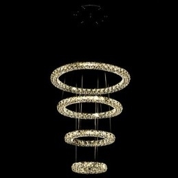 Crystal Ring Pendant Lampă Modern Tavan Candelabru Iluminat Lampă Corpuri cu