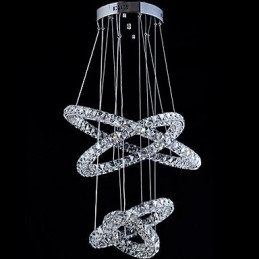 Crystal Ring Pendant Lampă Modern Tavan Candelabru Iluminat Lampă Corpuri cu