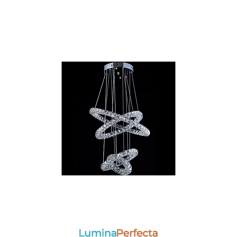 Crystal Ring Pendant Lampă Modern Tavan Candelabru Iluminat Lampă Corpuri cu