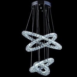 Crystal Ring Pendant Lampă Modern Tavan Candelabru Iluminat Lampă Corpuri cu