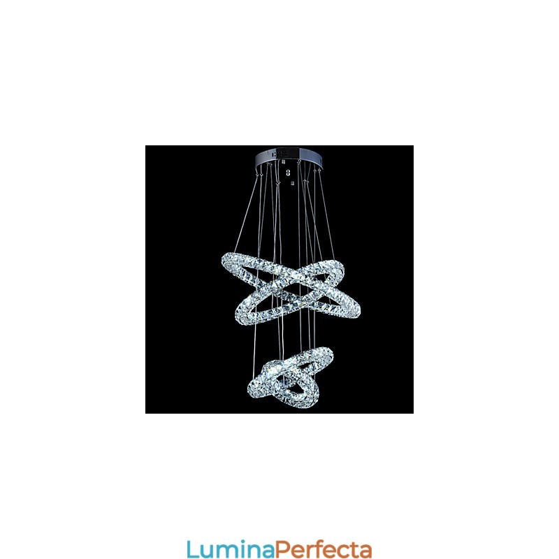 Crystal Ring Pendant Lampă Modern Tavan Candelabru Iluminat Lampă Corpuri cu